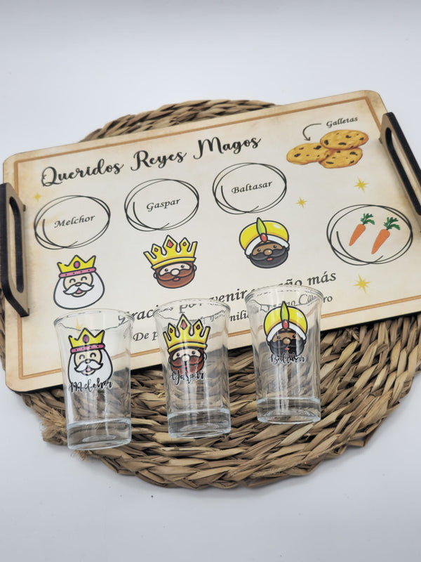 Bandeja Reyes Magos con chupitos