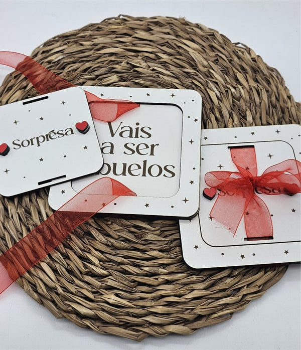 Placa mensaje sorpresa