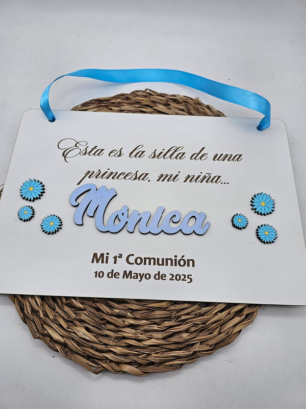 Cartel silla