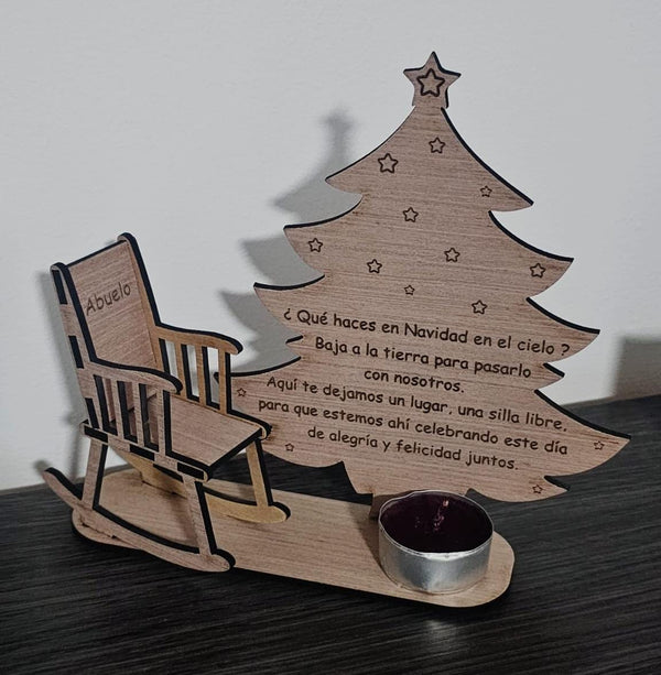 Árbol navidad y butaca